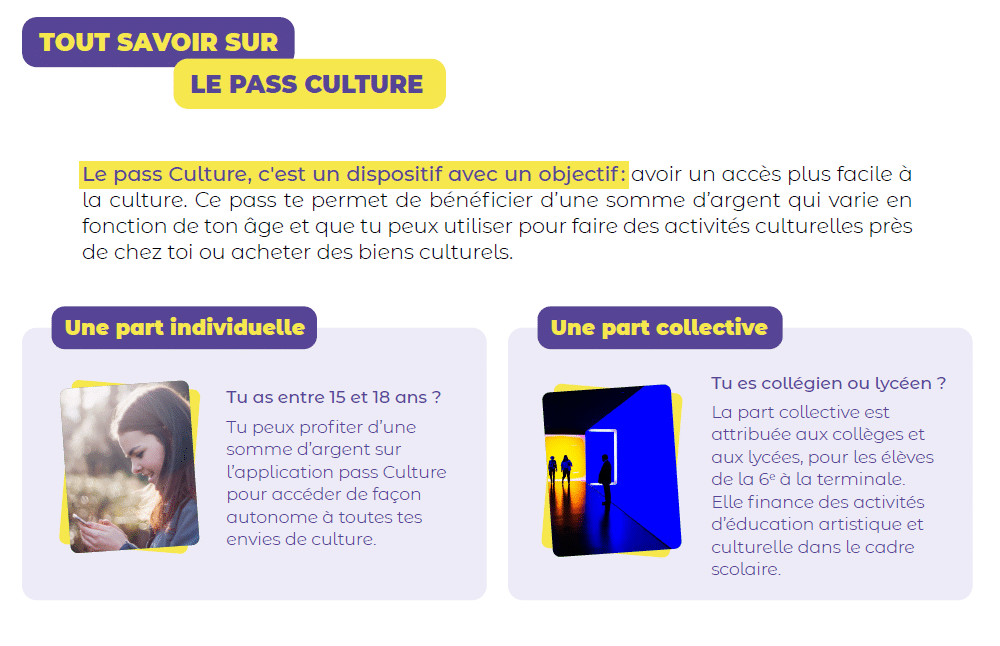 Le pass culture pour TOUS les jeunes ! - Droit au savoir